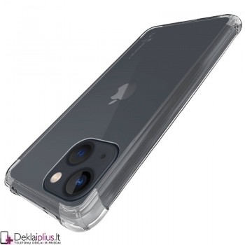 Anti shock plonas silikoninis dėklas - permatomas (Apple Iphone 14)